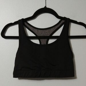 Champion Black Sports Bra Padless Seamless Support Size S